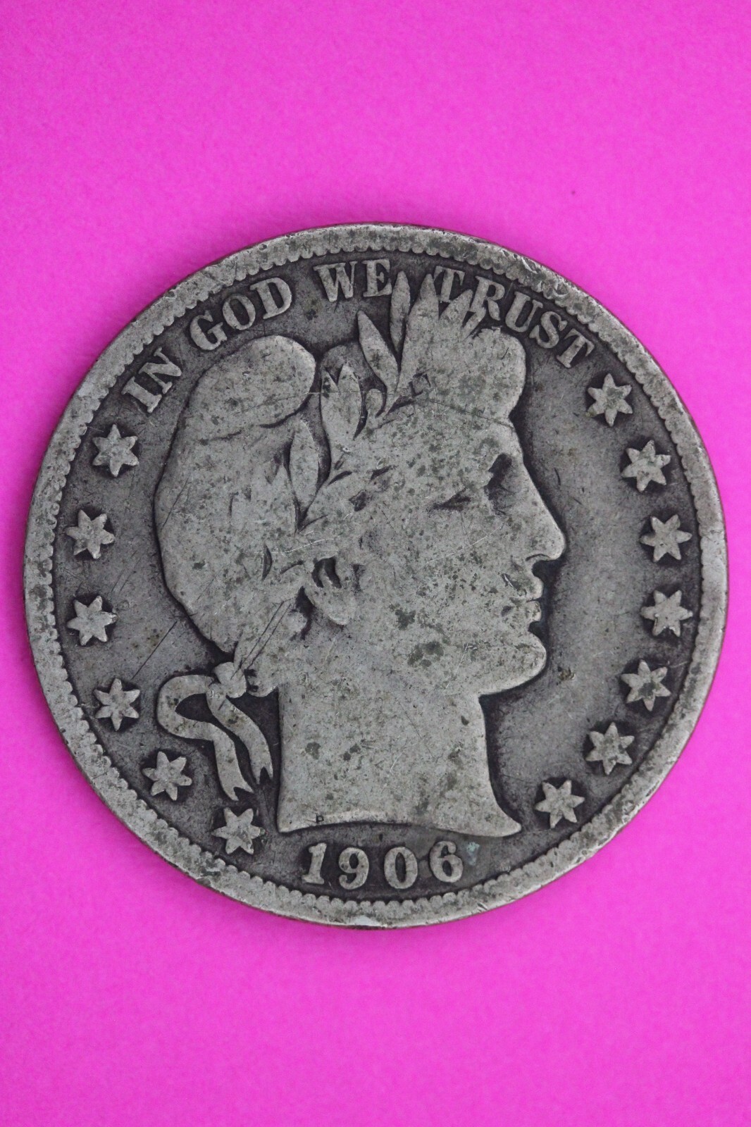1906 S Barber Liberty Half Dollar Silver Coin Scarce Semi Key Date Genui... - $69.99