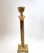 Antique Brass Taper Candle Holder 15.5&quot; - £31.49 GBP