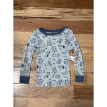 Koalakids T-Shirt Baby Boys 24 Months Gray Blue Dogs Long Sleeve 100% Co... - $9.49