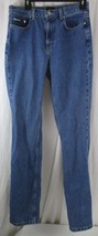 Tommy Hilfiger Womens Jeans Juniors Sz 7 34 Mid Rise Boot Cut Dark Wash ... - $12.86
