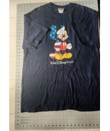 Vtg Mickey Mouse Walt Disney World  Men XL shirt patriotic shadow US Flag - £22.21 GBP