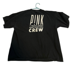 Pink - Truth About Love - 2013 Tour - Crew Setup Stage Roadie T-Shirt Me... - $33.25