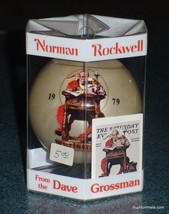 1979 Norman Rockwell Glass Santa Christmas Ornament Dave Grossman 5th Edition - £7.58 GBP
