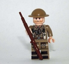 Minifigure Custom Toy British Officer WW2 Army Soldier H with Binoculars - £4.22 GBP