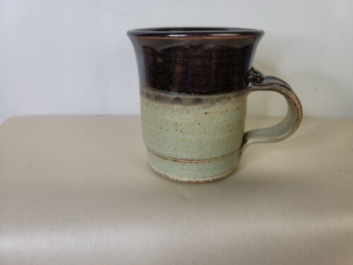 Primary image for Art Pottery Mug Signed Gibson Shades of Brown 4 Inches Tall