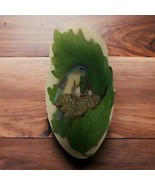 IBIS and ORCHID - Retired Wall Vases hummingbird Nest #171 feeding babies - £62.49 GBP