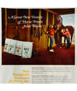 1968 Wayne Feeds Horse Food Advertisement Western Horseman Vintage DWP9C - $35.14 CAD