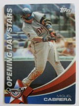 2011 Miguel Cabrera 3D Opening Day Stars Topps Mlb Baseball Card ODS-5 Tigers - £3.91 GBP