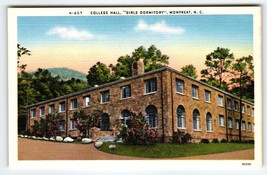 College Hall Girls Dormitory School Montreat North Carolina Linen Postcard - $11.64