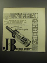 1954 J&amp;B Scotch Ad - Justerini &amp; Brooks Number 2 Pall Mall - £14.72 GBP