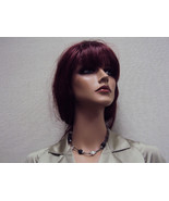 Handmade Art Glass Bead Choker ~ Calypso Studios ~ Black &amp; White ~ #1405... - $10.68 CAD