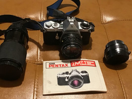 Pentax ME 35mm SLR Camera Kit w/ 50mm &amp; Eikor F=70-210mm Tele Converter ... - £136.23 GBP