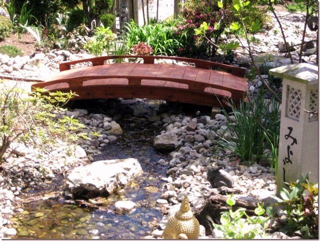 Garden Bridges Asian Style by USA Craftsman!Unique Design 8ft long by 3 ft wide - $1,599.00