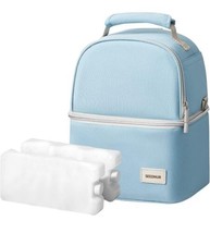 Breastmilk Cooler Bag With Ice Pack Insulated Bottle Bag Diaper Bag Tote Breast - £31.92 GBP