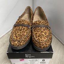 Size 8M Kim Rogers Ultra Comfort Leopard Print Brown Helena Slip On Shoe... - $9.89