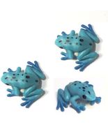Doll House Shoppe Toy Poison Dart Frog Set/3 Blue Game Pcs Micro-mini Mi... - £3.53 GBP