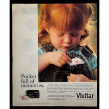 Vivitar Camera Print Ad Vintage 1994 440PZ Point Shoot Little Girl Pocke... - $11.95