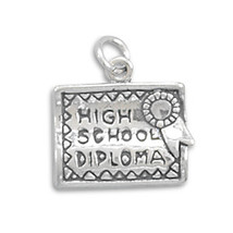 Sterling Silver High School Diploma Charm - £19.89 GBP