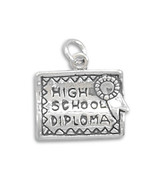 Sterling Silver High School Diploma Charm - £19.91 GBP
