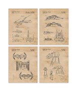 Vintage Star Vessels Patent Prints, 4 (8x10) Unframed Photos, Wall Art D... - $16.21