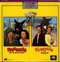 Francis The Talking Mule &amp; Francis Goes To The Races Laserdisc Rare - $9.95