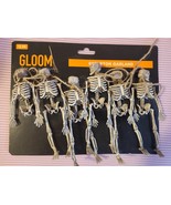 Halloween Mini Skeleton Garland Human Skull Decoration Spooky Holiday Props - $11.40