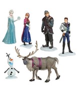 Frozen Elsa Anna Olaf Playset 6 Figure Cake Topper * USA SELLER* Toy Doll Set - £10.16 GBP