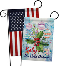 Baby It&#39;s Cold - Impressions Decorative USA - Applique Garden Flags Pack... - £24.68 GBP