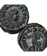 ARCADIUS. VICTORY with Wreath. RARE Rated R1 in RIC. XF Roman Empire Num... - $113.05