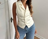 Needii Button Down Satin Vest Size S - $36.63