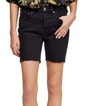 MSRP $78 Free People Black Avery Pocket Cutoff Bermuda Shorts Black Size... - $35.64