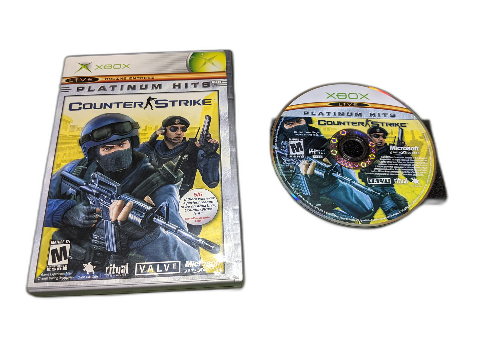 Counter Strike [Platinum Hits] Microsoft XBox Disk and Case - $6.74