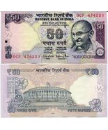 India, 50 Rupees, Gandhi Issuance Banknotes, P104, UNC-
show original ti... - $8.68