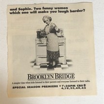 Brooklyn Bridge Vintage Tv Guide Print Ad Marion Ross Tpa28 - $5.93