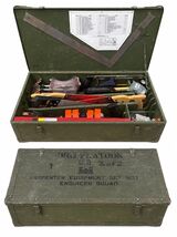 US Military Carpenter Tool Box Kit Set -Engineer Squad *LOADED* Vaughan ... - $535.50