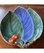 Chinese Pottery Era unknown marking on back Cherries Cherry leaves? 10 I... - £20.46 GBP