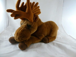 Dakin Lou Rankin Friends Plush Miles the Moose 15&quot; long laying down Excellent - £15.02 GBP