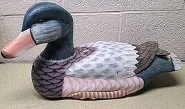 Large Wooden Painted Duck Decoy 19&quot; - Beautiful Home Decoration - $149.89