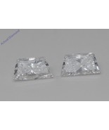 A Pair of Trapezoid Natural Mined Loose Diamonds (0.8 Ct D SI1-SI2 Clarity) - $1,963.67 CAD