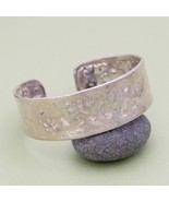 Forged From Silver Textured Cuff Bracelet - $22.21 CAD