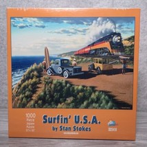 SUNSOUT Surfin&#39; U.S.A. 1000-Piece Puzzle BY Stan Stokes, #SK25410 NEW  *... - $11.66