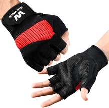 Unisex Workout Gloves for Exercise Breathable w Palm Protection Size Large NEW - £11.89 GBP