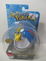 Pokemon Pikachu + Great Ball figure clip on blue ball TOMY new - £9.83 GBP