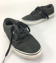 Vans Mens 8 US 40.5EU Black Canvas Skateboarding Gym Shoes Sneakers Kicks - £29.89 GBP
