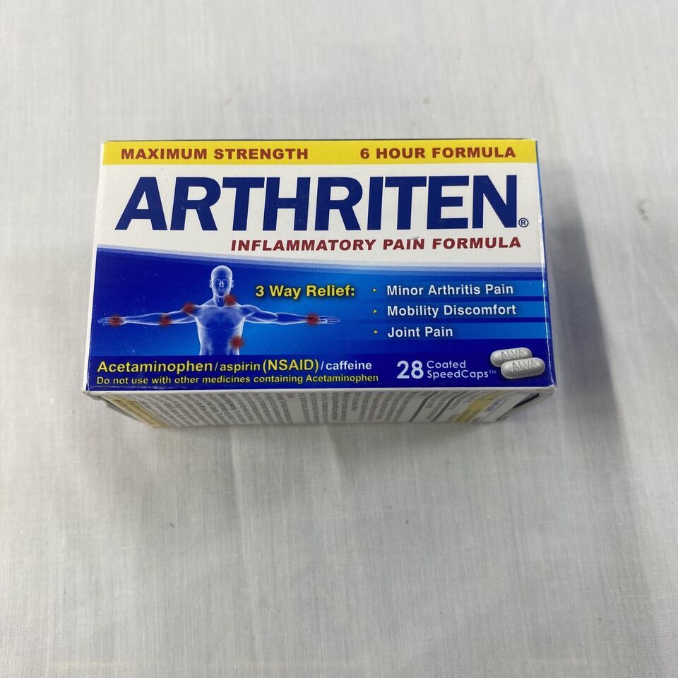 Primary image for Arthriten Inflammatory Pain Formula Caplets with 3 Active Ingredients: Aspiri...