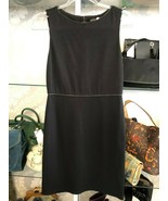 ALICE + OLIVIA Little Black Dress w/ Leather Trim Style#W000523351 Sz 6 ... - $82.40