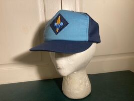 Vintage Snapback Boy Scouts Webelos Hat Cap Made in USA BSA Patch Blue S... - €4,32 EUR