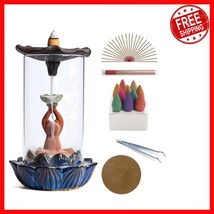 Elegant Frog Incense Holder with Backflow Ash Catcher - Perfect for Home... - $32.97