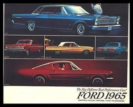 1965 Ford Performance Brochure  Mustang Galaxie T-Bird - $12.87