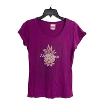 Dole Womens Shirt Adult Size Large Purple Tee Dole Plantation Pineapple - £19.70 GBP